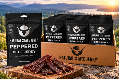 Peppered Beef Jerky Wholesale Case (12 x 2.25 oz) — Pre-Order, Available Oct 30