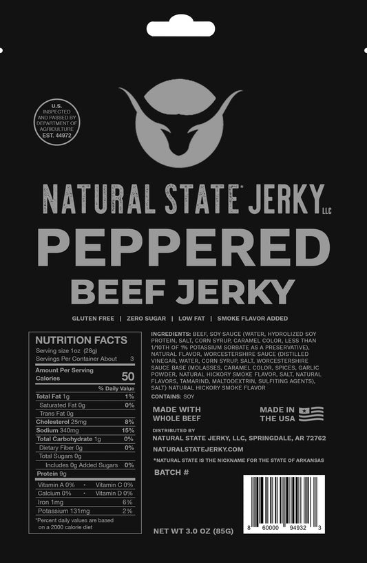 Peppered Beef Jerky 3oz